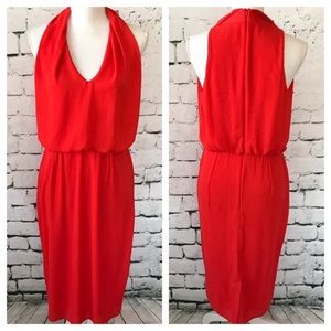 ASOS Mini red faux-halter dress